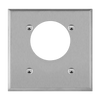 ENERLITES 7892 two-gang stainless steel power outlet wall plate