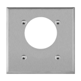 ENERLITES 7892 two-gang stainless steel power outlet wall plate