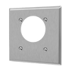 ENERLITES 7892 two-gang stainless steel power outlet wall plate