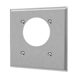 ENERLITES 7892 two-gang stainless steel power outlet wall plate