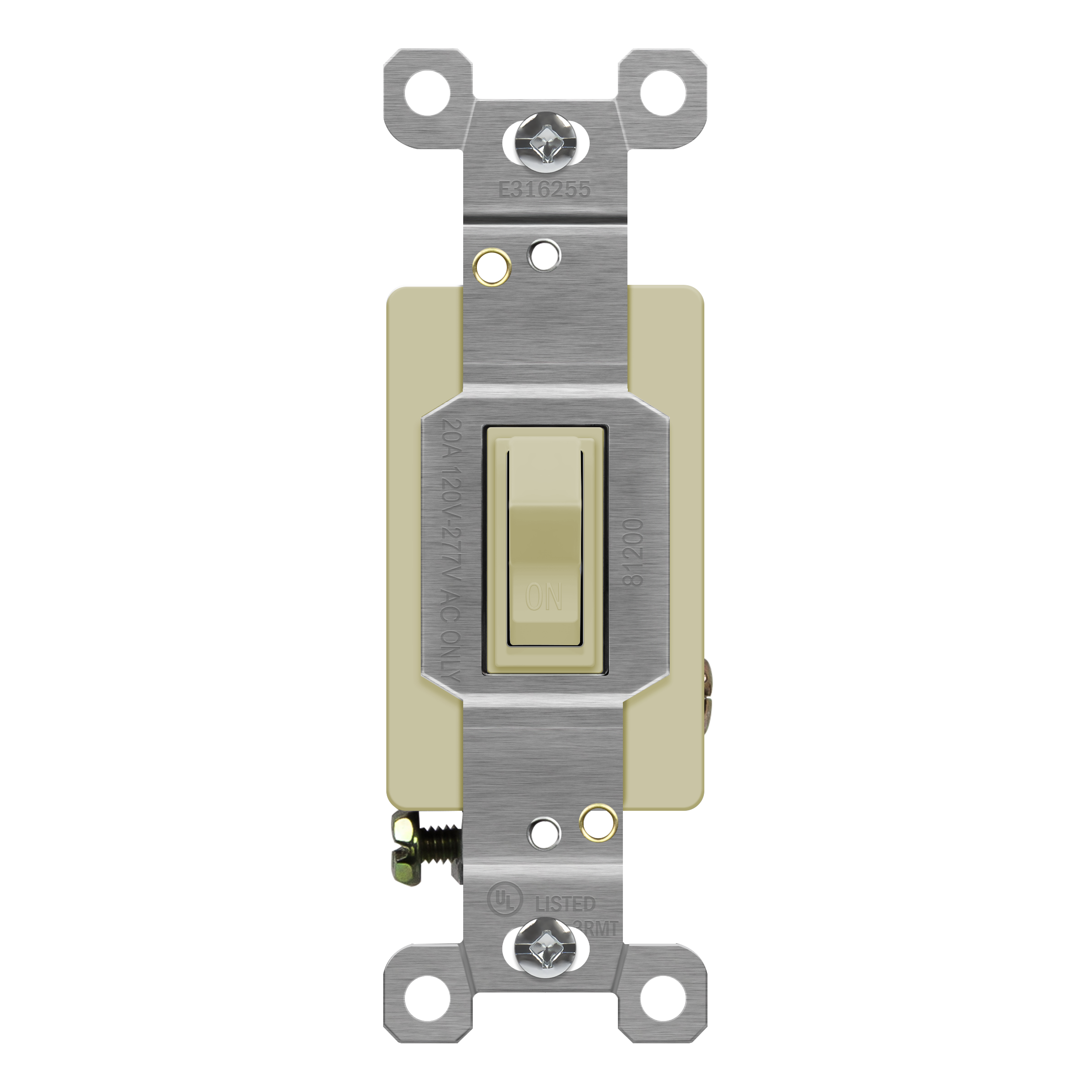Single Pole Toggle Switch, Enerlites 81200 – Side Wiring Terminals
