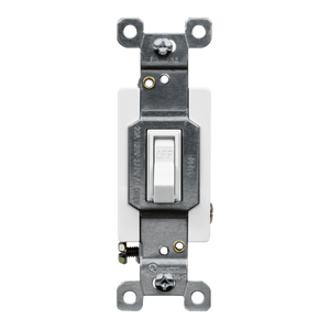 Enerlites 81200 Commercial Grade 20A Toggle Switch – Front View - Available at Electrical Marketplace