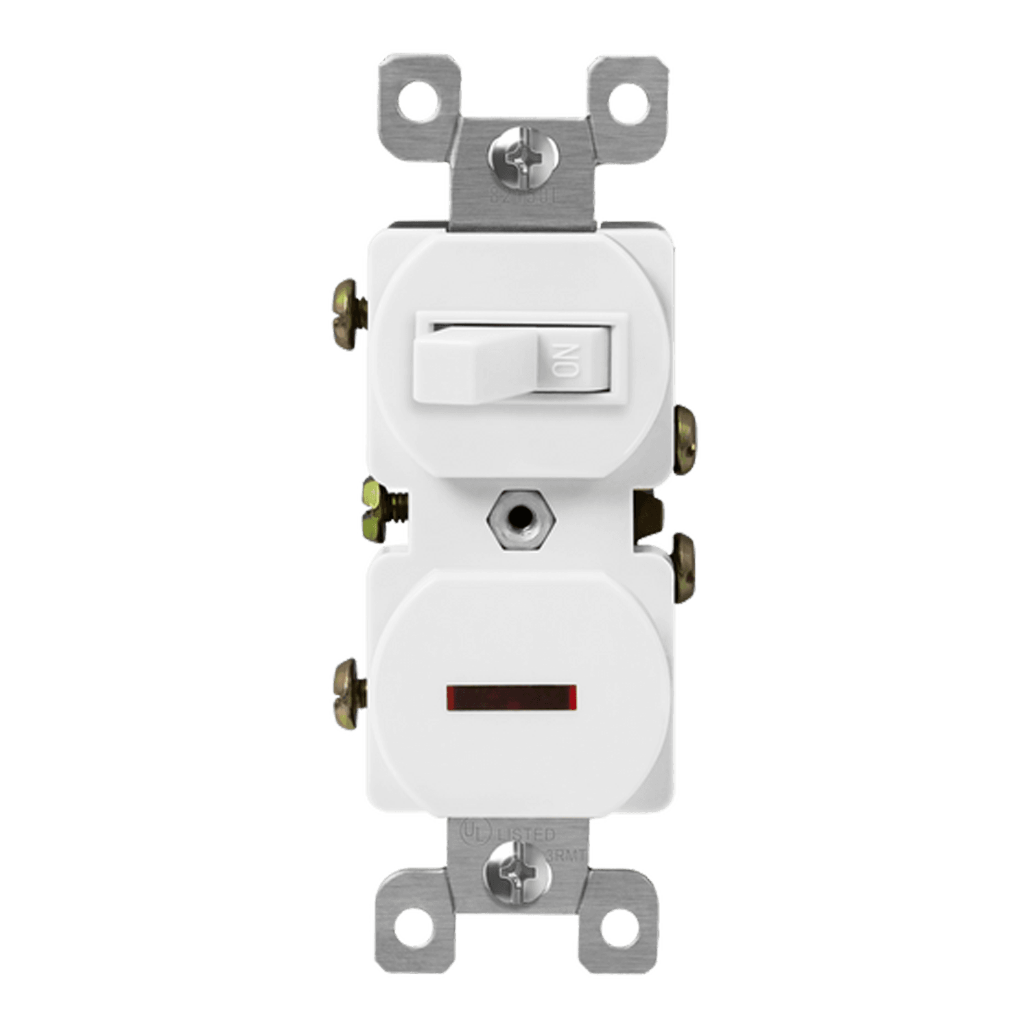 15 Amp Combination Toggle Switch With Pilot Light | 120V | Commercial Grade | Enerlites 82150L