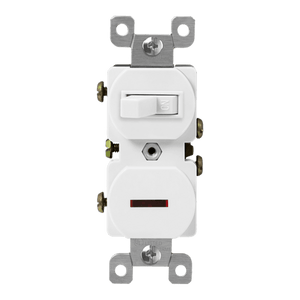 ENERLITES 82150L combination 15 amp single pole switch with pilot light UL listed - Available at Electrical Marketplace