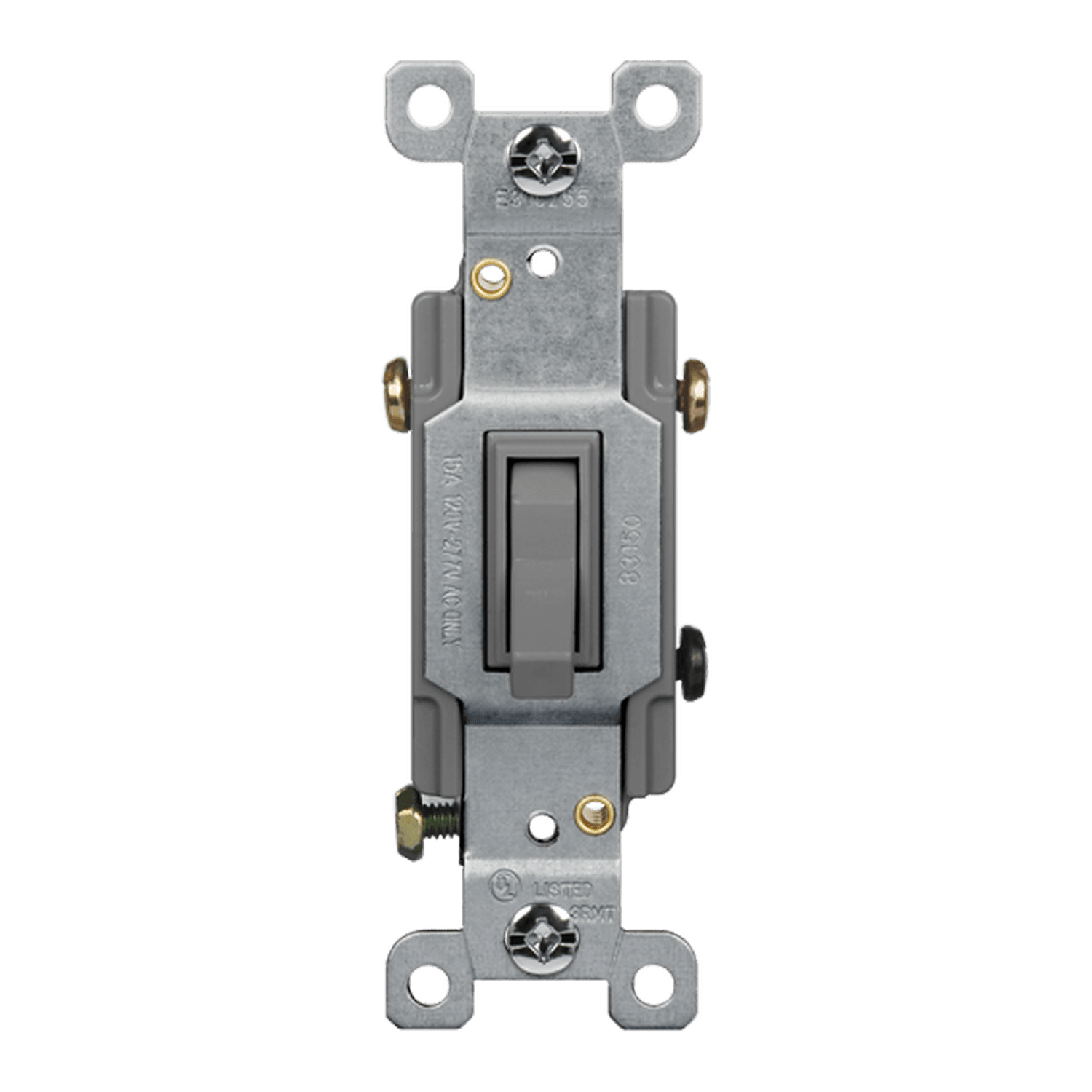 Durable thermoplastic body and galvanized steel mounting strap