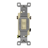 Installed Enerlites 83150 three-way toggle switch in wall