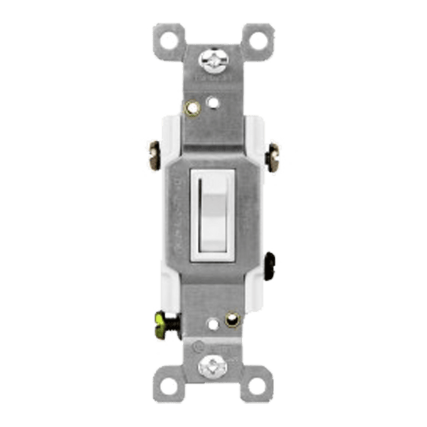 20Amp 1-Gang 3-Way Toggle Switch | 120/277V | Commercial Grade | Side & Push Wire