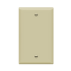 High-impact resistant polycarbonate one-gang blank wall plate