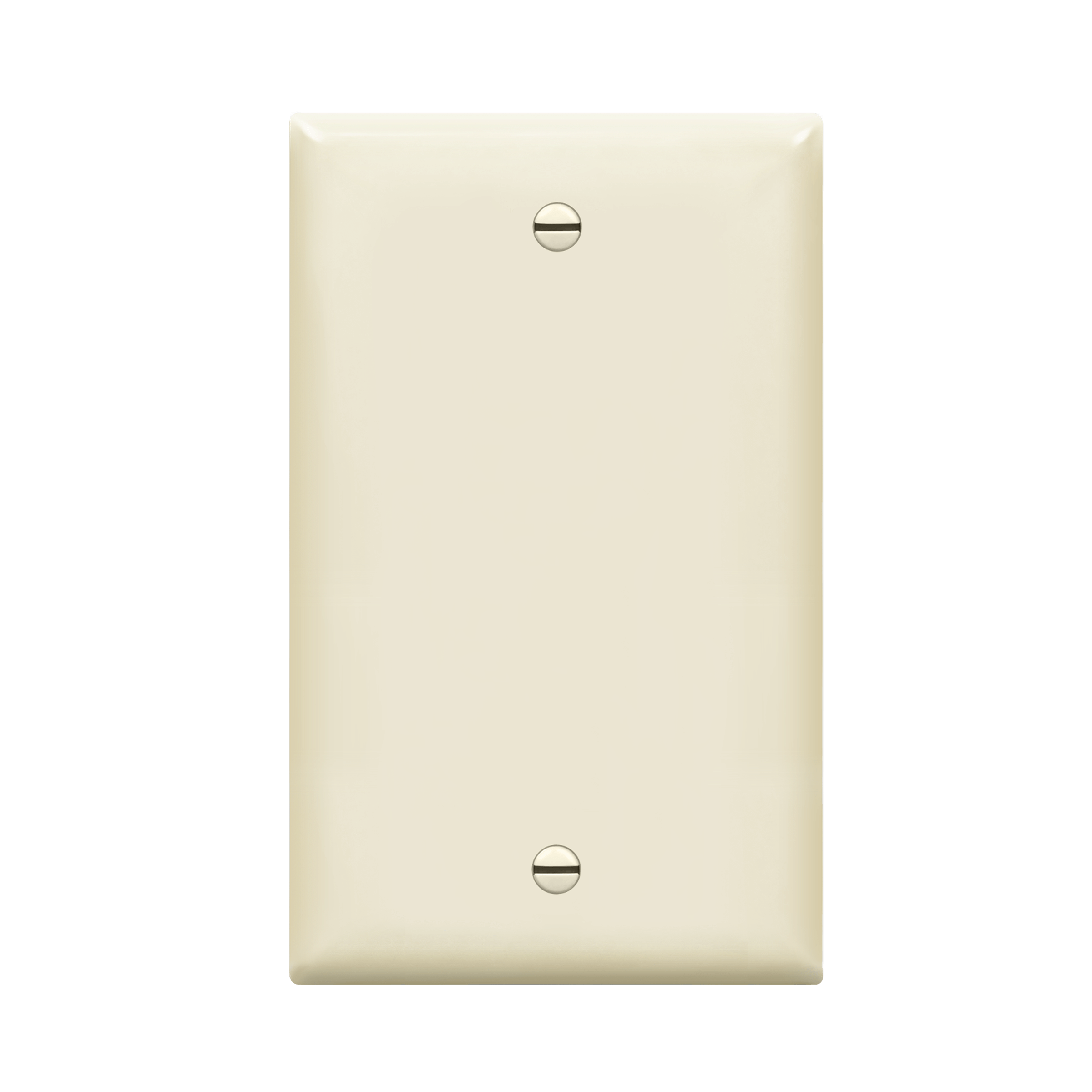 Smooth non-recessed Enerlites 8801 wall plate in white