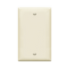 Smooth non-recessed Enerlites 8801 wall plate in white