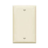 Smooth non-recessed Enerlites 8801 wall plate in white