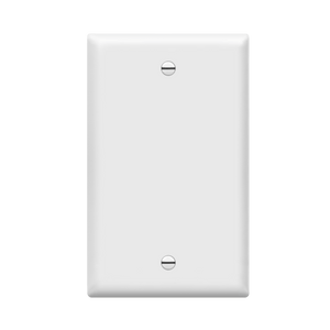 Enerlites 8801 one-gang blank cover wall plate, durable thermoplastic - Available at Electrical Marketplace