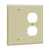 2-Gang Combo Wall Plate | Blank/Duplex | Residential Grade