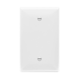 Enerlites 8801O 1-gang oversize blank cover wall plate, polycarbonate, UL94 V2 rated