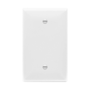 Enerlites 8801O 1-gang oversize blank cover wall plate, polycarbonate, UL94 V2 rated - Available at Electrical Marketplace