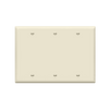 ENERLITES 8803 three-gang blank cover wall plate made of durable polycarbonate thermoplastic with smooth finish, heat resistance, and UL94 V2 flammability rating.