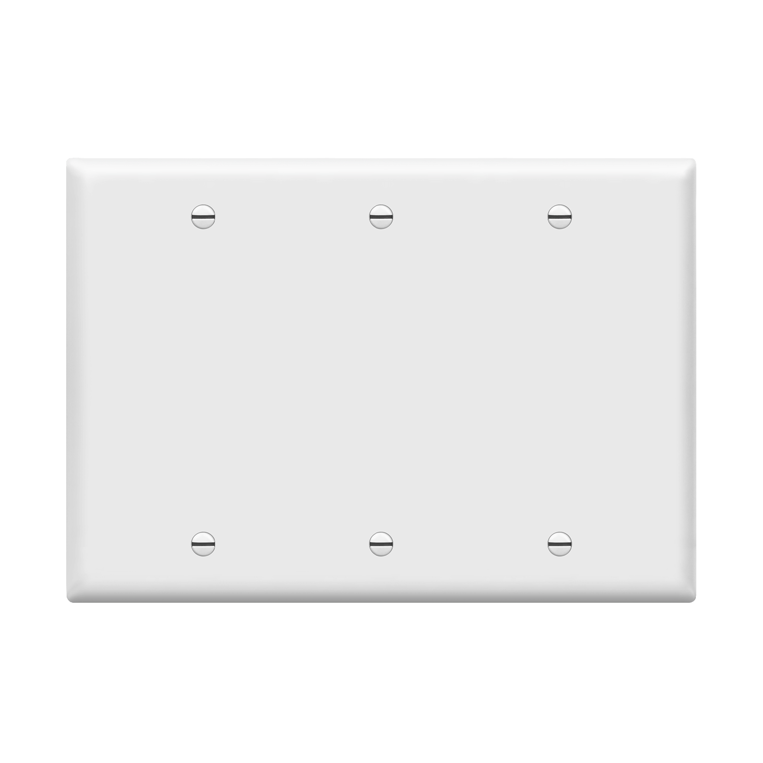 3-Gang Blank Wall Plate | Residential Grade | Enerlites 8803