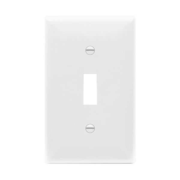 1-Gang Toggle Switch Wall Plate | Standard Size | Residential Grade