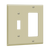 2-Gang Combo Wall Plate | Toggle/Decorator | Residential Grade