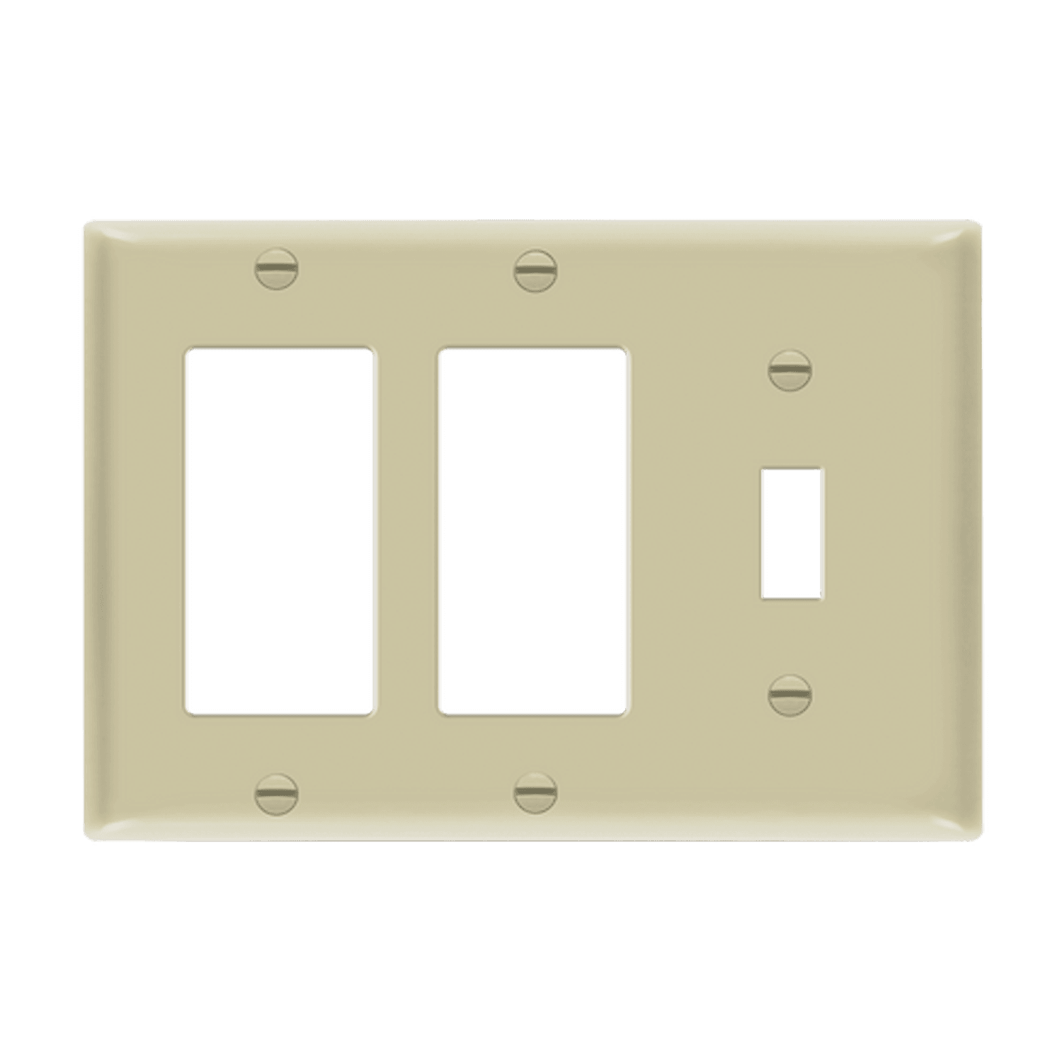 ENERLITES 881132 three-gang wall plate toggle and decorator GFCI