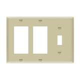 ENERLITES 881132 three-gang wall plate toggle and decorator GFCI