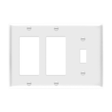 ENERLITES 881132 three-gang wall plate toggle and decorator GFCI