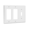 ENERLITES 881132 three-gang wall plate toggle and decorator GFCI