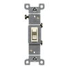 Residential grade light switch with side and push-in wiring terminals