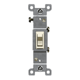 Residential grade light switch with side and push-in wiring terminals