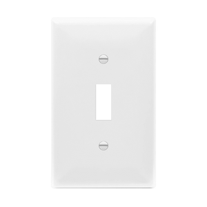 Enerlites 8811M Mid-Size Toggle Wall Plate | Durable Thermoplastic - Available at Electrical Marketplace