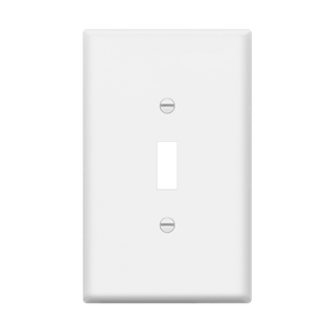 Enerlites Oversize One-Gang Toggle Wall Plate – Durable Thermoplastic - Available at Electrical Marketplace