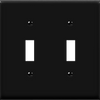 2-Gang Toggle Switch Wall Plate | Standard Size | Residential Grade