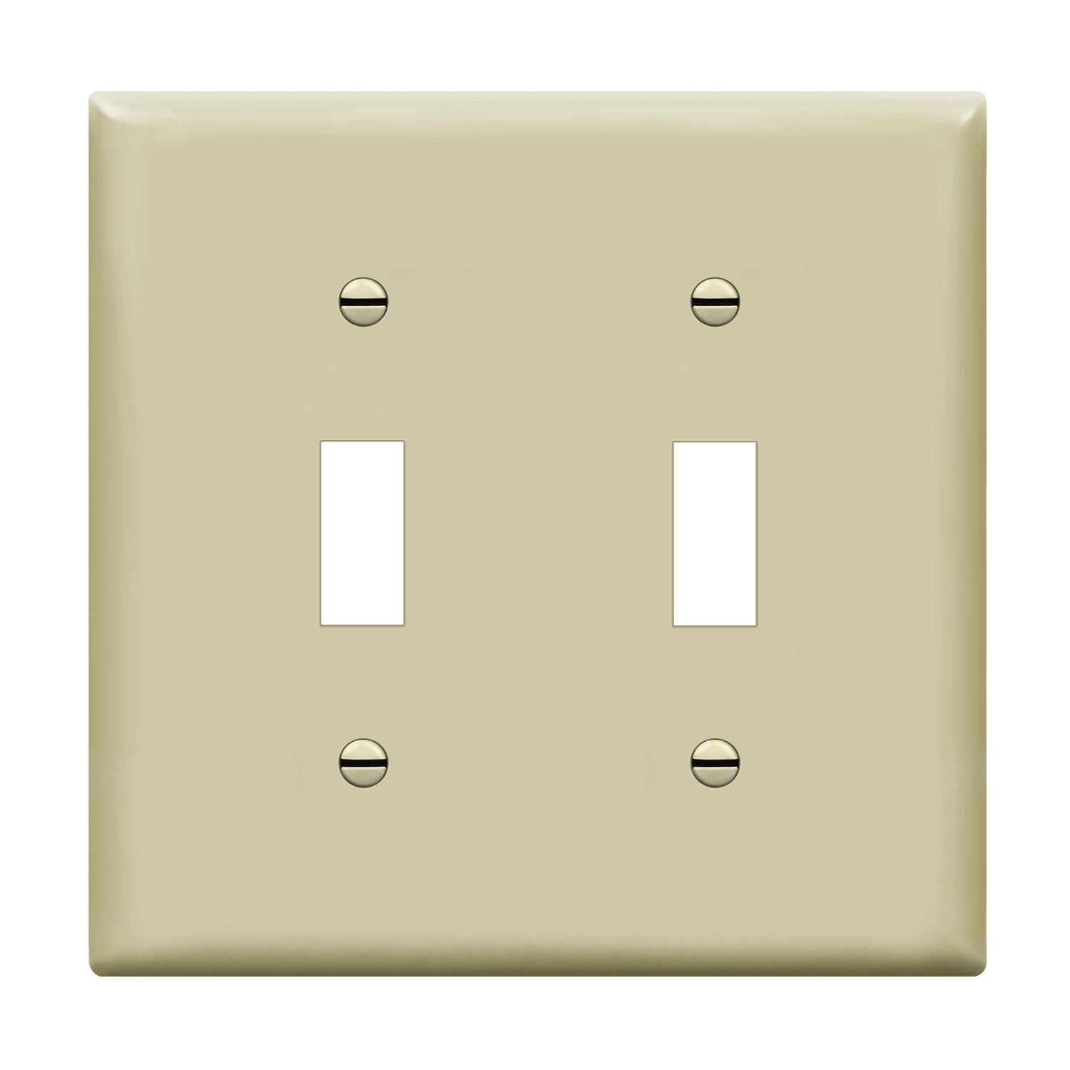 2-Gang Toggle Light Switch Cover, Enerlites 8812 Installed