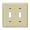 2-Gang Toggle Light Switch Cover, Enerlites 8812 Installed