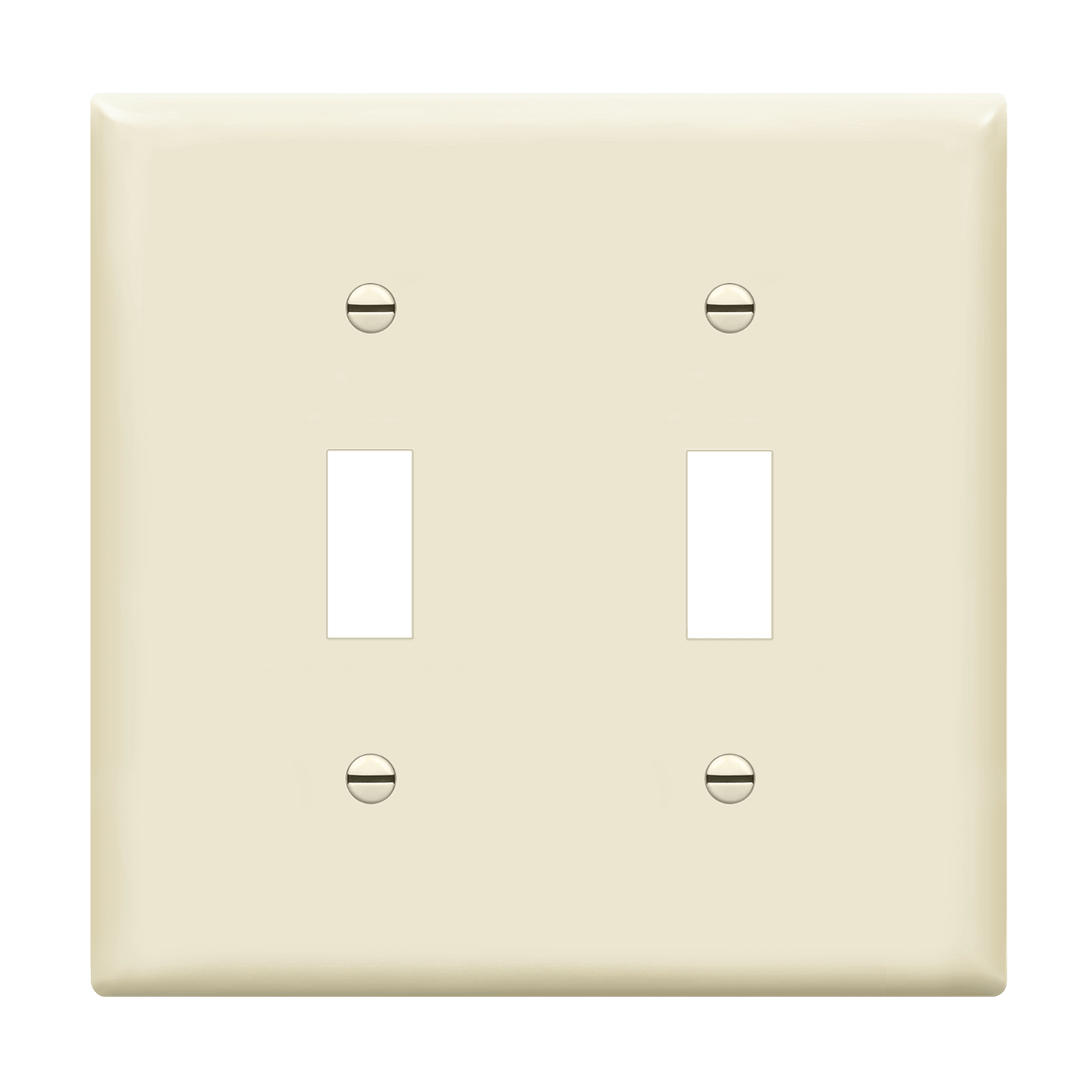 Enerlites 8812 Dual Toggle Wall Plate, Polycarbonate Thermoplastic