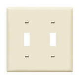 Enerlites 8812 Dual Toggle Wall Plate, Polycarbonate Thermoplastic