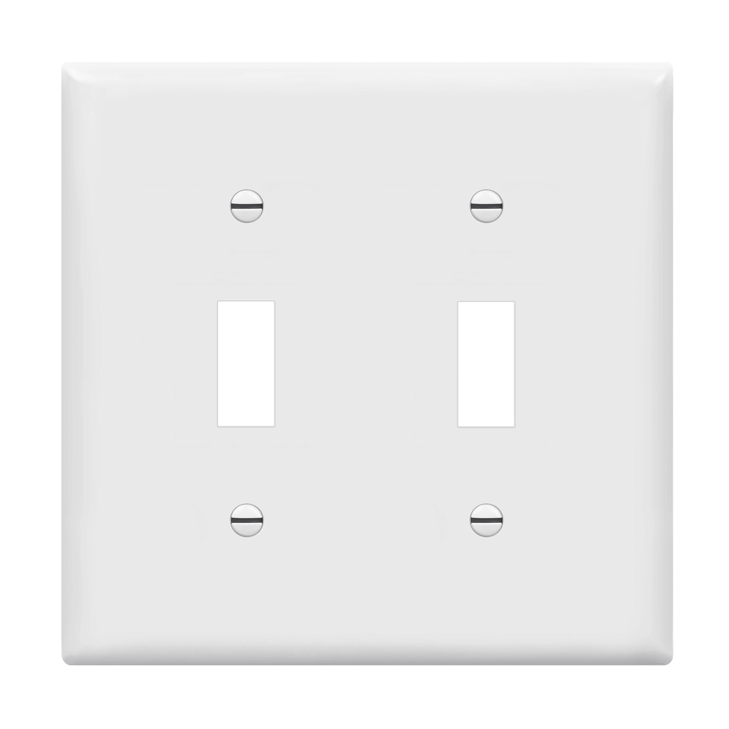 2-Gang Toggle Switch Wall Plate | Standard Size | Residential Grade