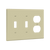 3-Gang Combo Wall Plate | 2 Toggle/Duplex | Residential Grade