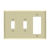 3 Gang Combo Wall Plate | 2 Toggle/Decorator | Residential Grade