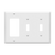 3 Gang Combo Wall Plate | 2 Toggle/Decorator | Residential Grade
