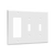 3 Gang Combo Wall Plate | 2 Toggle/Decorator | Residential Grade