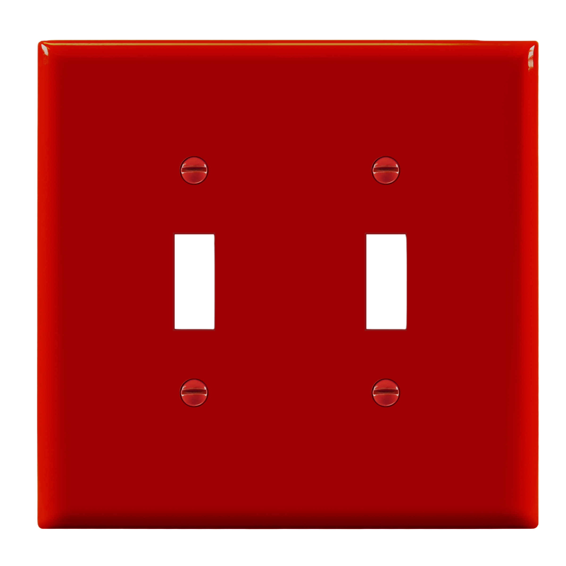 2-Gang Toggle Switch Wall Plate | Mid-Size | Residential Grade | Enerlites 8812M