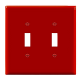2-Gang Toggle Switch Wall Plate | Mid-Size | Residential Grade | Enerlites 8812M