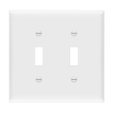 ENERLITES 8812M two-gang mid-size toggle switch wall plate