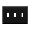 3-Gang Toggle Switch Wall Plate | Standard Size | Residential Grade | Enerlites 8813