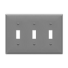 3-Gang Toggle Switch Wall Plate | Standard Size | Residential Grade | Enerlites 8813