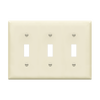 3-Gang Toggle Switch Wall Plate | Standard Size | Residential Grade | Enerlites 8813