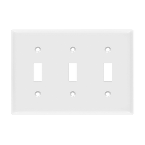 3-Gang Toggle Switch Wall Plate | Residential Grade