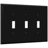 Toggle Switch Three-Gang Mid-Size Wall Plate | ENERLITES 8813M
