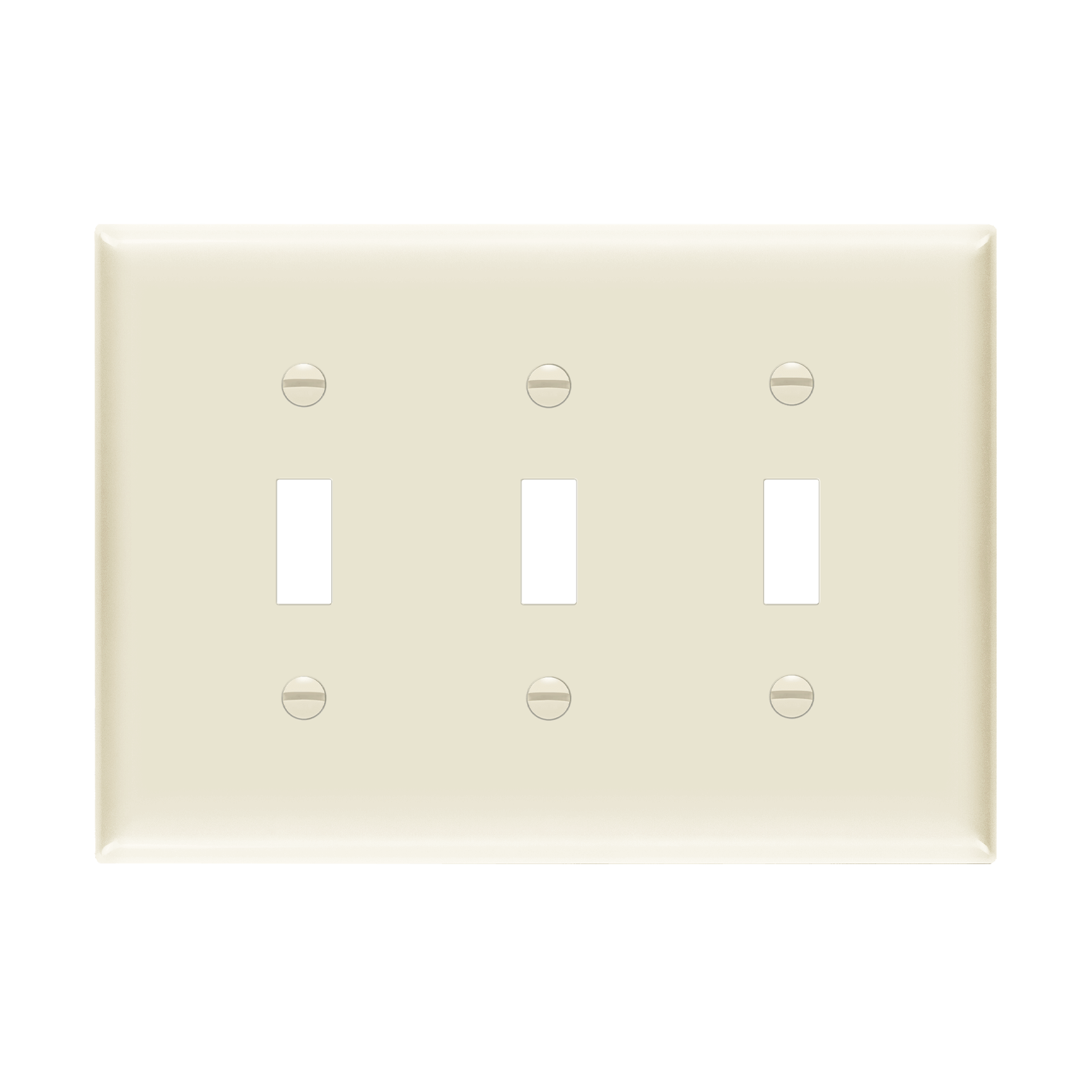 Toggle Switch Three-Gang Mid-Size Wall Plate | ENERLITES 8813M